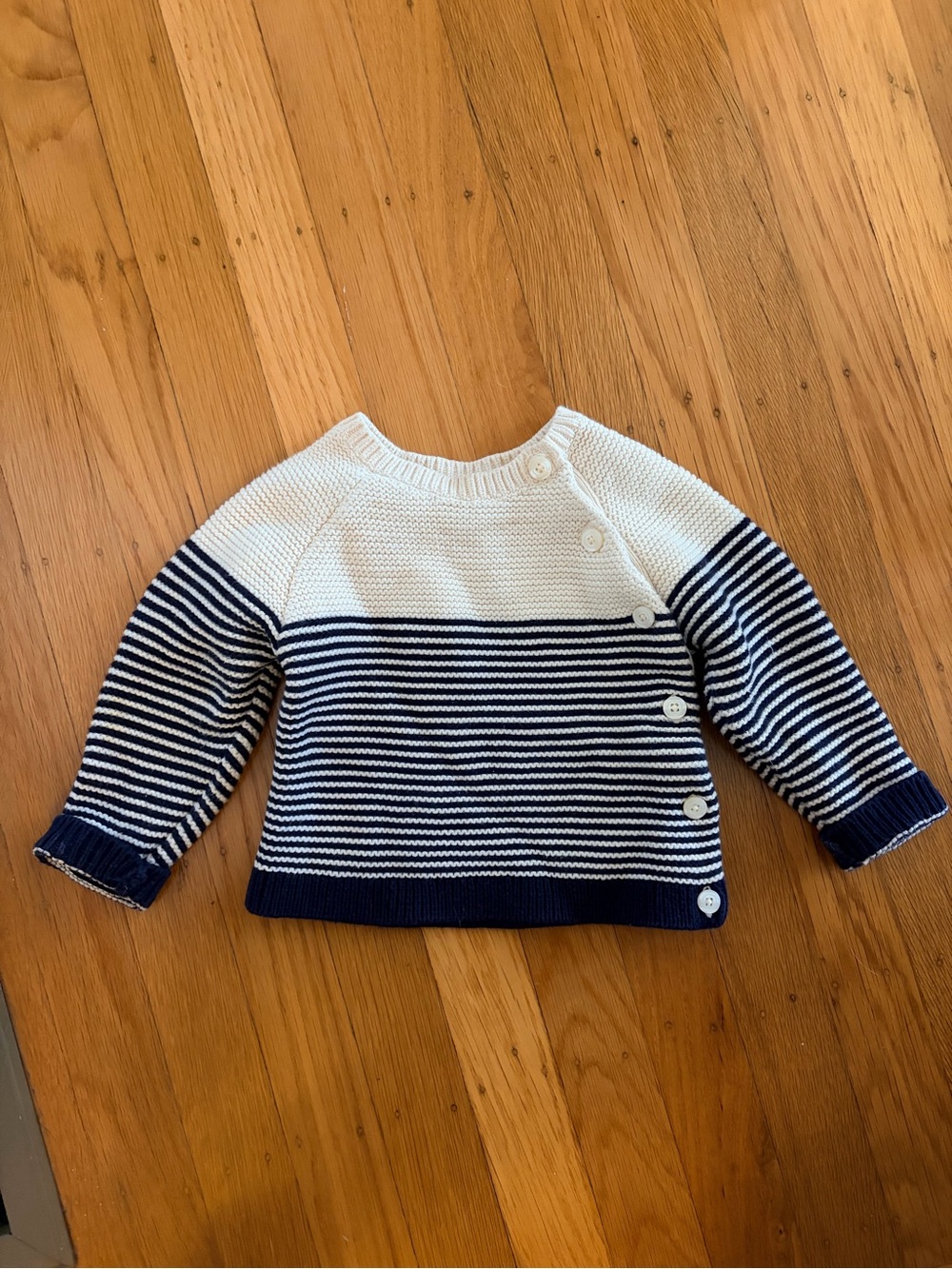 Baby GAP Striped Knit Cardigan 12-18M